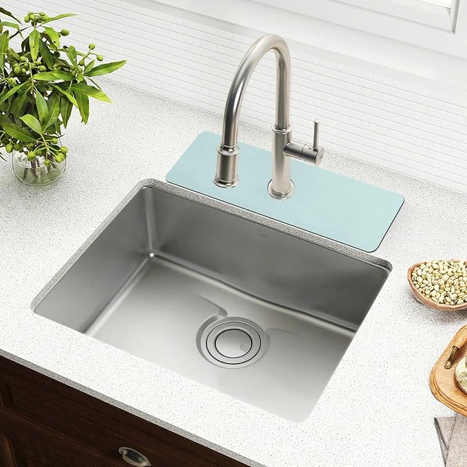 Kitchen Sink Splash Guard 1 PC 14.7 Inch Sink Faucet Mat Splash Guard