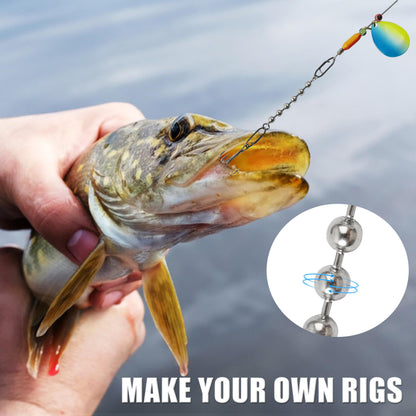 Walleye Rigs Fishing Lure Making Kit, 146pcs DIY Spinner Making Supplies Parts Colorado Blades Clevises Beads Hooks Swivels High Speed Trolling Drilling Rig Fishing Tackle