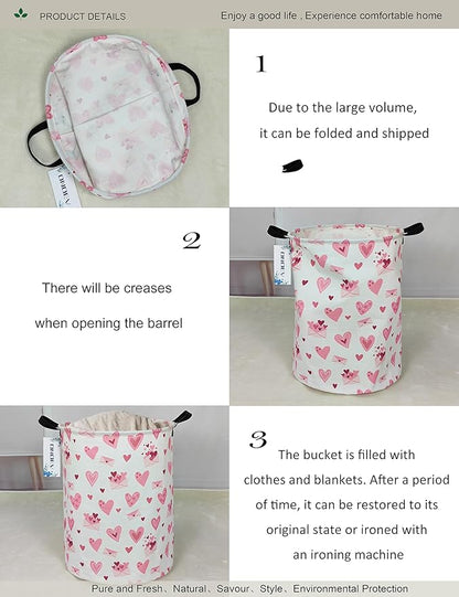 Round waterproof laundry basket, laundry Hampers