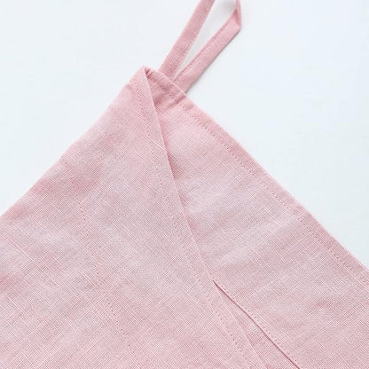 Amazhiyu Pure Linen Over The Door Laundry Hanging Hamper Bag