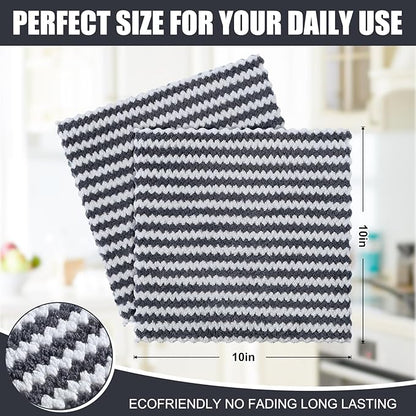 Homaxy 24 Pack Kitchen Dish Cloths, Ultra Soft and Absorbent Dish Towels
