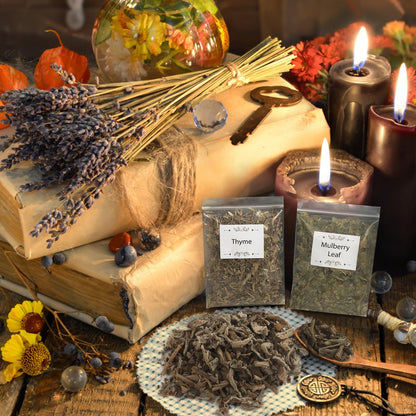 40 Pack Witchcraft Supplies Herbs Kit - Dried Herbs and Flowers for Witch Beginners - Herb Set for Wicca, Altar Supplies, Pagan and Wiccan Rituals, Magic Spell, Candle and Soap Making