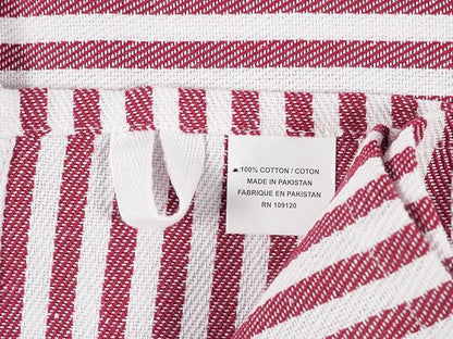 KAF Home Premium Kitchen Towels, Large 100% Cotton, Flat & Terry Absorbent Dish