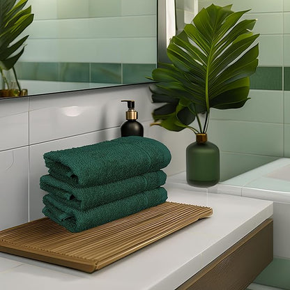 Tens Towels Pack of 12 Washcloths, 12 x 12 Inches, Lighter Weight, Quick to Dry