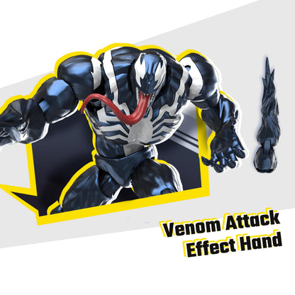 BLOKEES Champion Class - Marvel Rivals - Venom Action Figure - 185 Pieces Model Kit - 6 Inch - 90 Points of Articulation - Assembly Required - No Tools - No Cutting - No Glue - No Paint - Age 14+