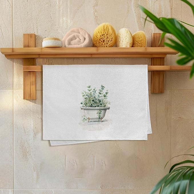 Sage Green Eucalyptus Hand Towels