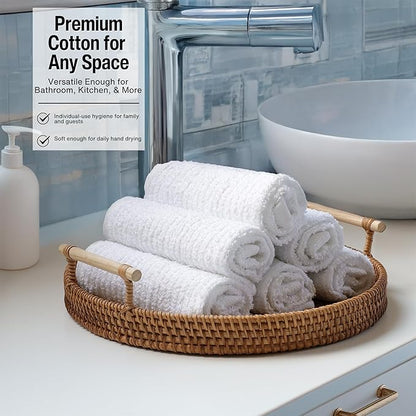 Living Fashions Bar Mop Cleaning Kitchen Dish Cloth Towels 12" x 12", 100%
