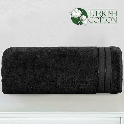 Elegant Comfort Three Line Popcorn Extra Large Luxury Bath Towel