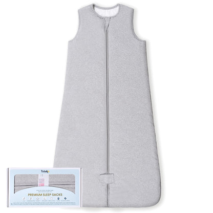 TotAha Toddler Sleep Sack 1.0 TOG for 2T-3T-4T, Soft Wearable Blanket Baby Sleep Bag with 2-Way Safe Zippers,Fluffy Extra Large Sleeping Sacks, Grey