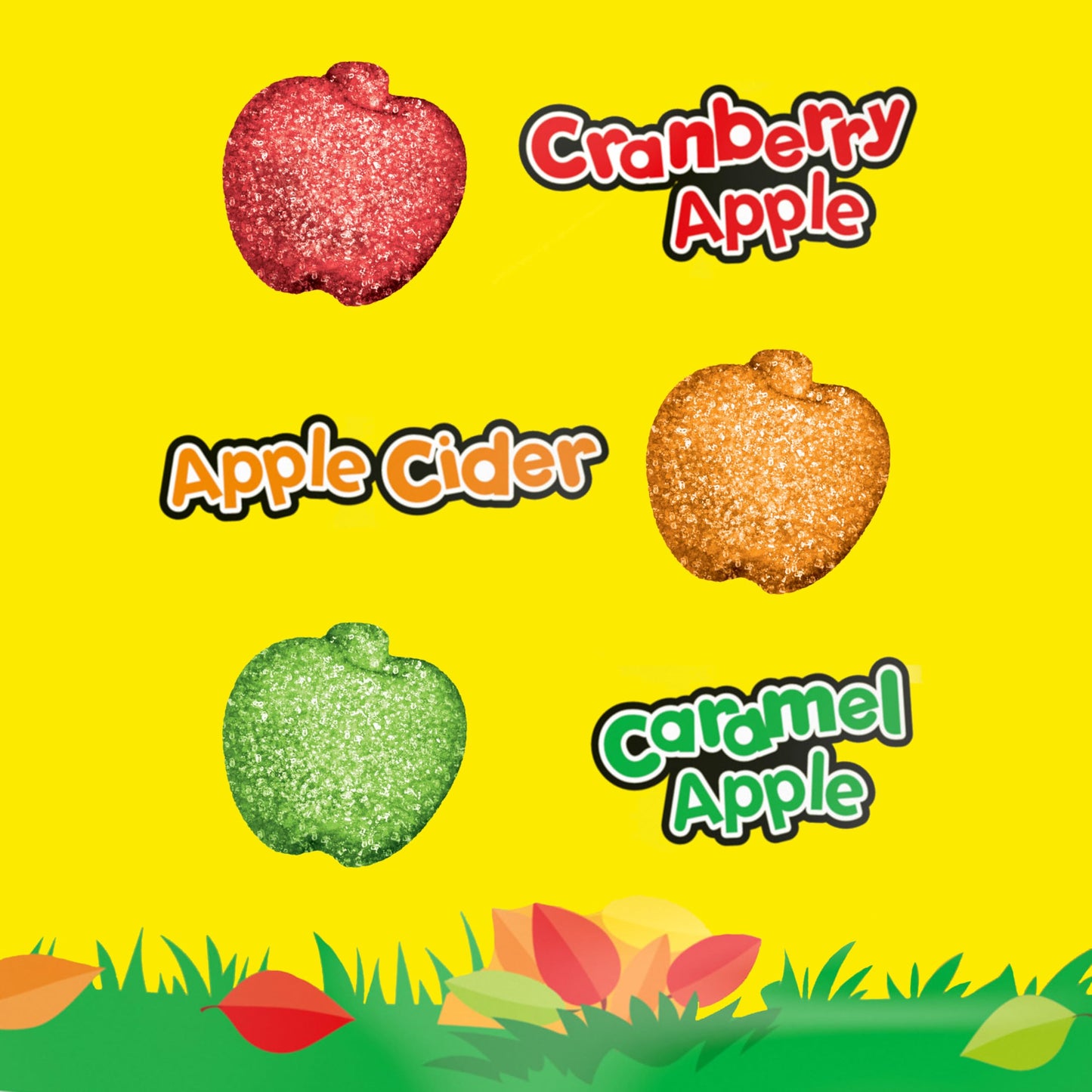 SOUR PATCH KIDS Apple Harvest Soft & Chewy Candy, Halloween Candy, 6 - 10 oz Bags
