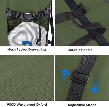 BALEINE 2PK 120L Laundry Bag Backpack, 900D Oxford Fabric Large Travel Laundry