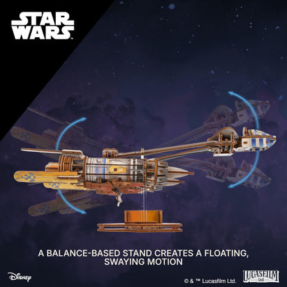 UGEARS Star Wars ™ Anakin Skywalker's Podracer ™ Wooden 3D Puzzles for Adults - 3D Puzzle, Wooden Model Kits for Adults, Hobby Model Kit, Wood Puzzles Adult, Brain Teaser Adult Model Building Kits