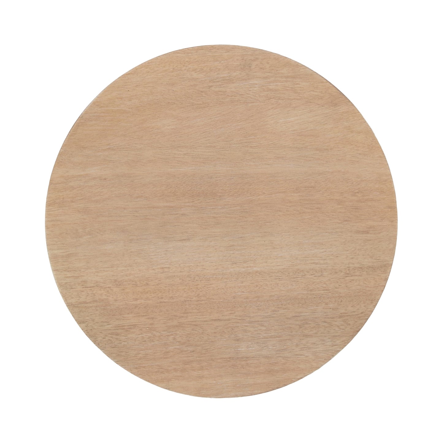 Kate and Laurel Foxford Modern Tiered Round Drink Table, 12 x 12 x 30, Light Natural, Transitional Two-Tier Circle Plant Stand for Use as Living Room Pedestal Table or Small Bedroom Nightstand