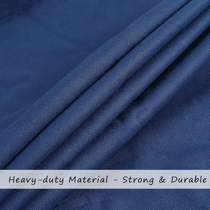 Cotton Canvas Laundry Bag with Handles & Drawstring Straps, Heavy Duty Extra