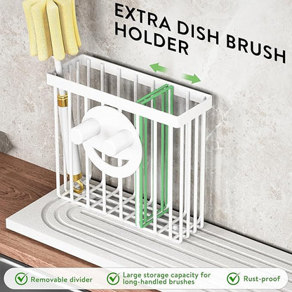 Cisily White Diatomite Faucet Mat