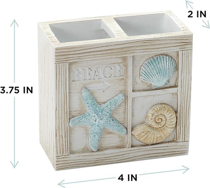 Zenna Home Seaside Serenity Bathroom Toothbrush Holder