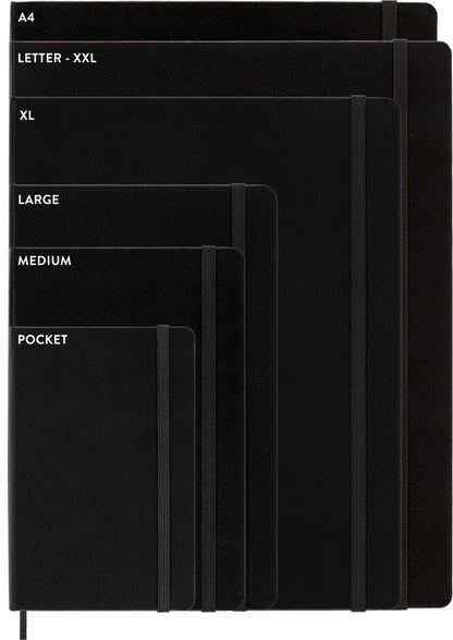 Moleskine Notebook, XXL, Ruled, Black, Hard Cover (8.5 x 11)