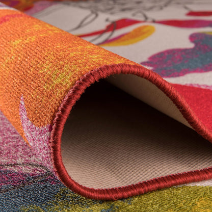 Rugshop Modern Bright Flowers Non-Slip (Non-Skid) Area Rug Runner 2' X 7' (22" X 84") Multi