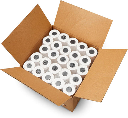 (50 Rolls) 2 1/4 x 55 Thermal Paper Rolls (57mm x 30mm) For New Square Terminal Credit Card Machine 50 GSM Paper Thickness For VeriFone VX520 Ingenico ICT220 ICT250 First Data FD400 BPA FREE