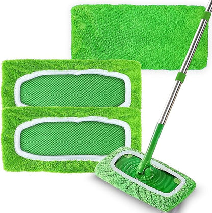 3 Pack Reusable Microfiber Mop Pads Compatible