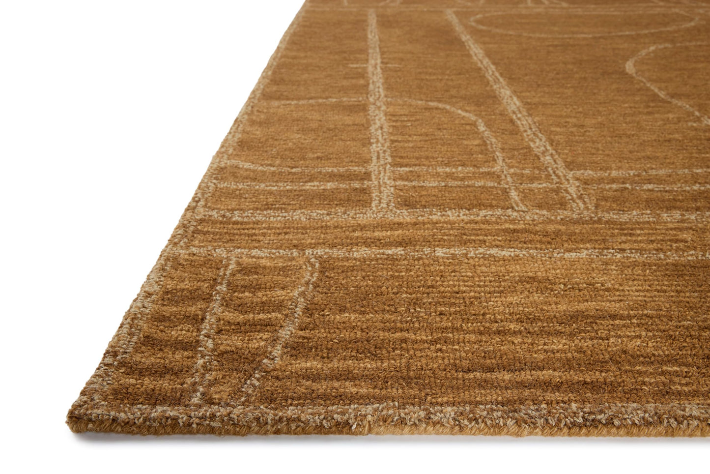 Loloi Jeremiah Brent Barrow Collection BAR-03 Clay/Natural 5'-0" x 7'-6" Area Rug