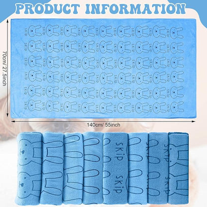 Peryiter 8 Pcs Dog Drying Towels Bulk 55'' x 28'' Pet Grooming Absorbent Microfiber Dog Bath Towels Quick Drying Puppy Bathing Towel for Small Medium Large Cats Pets Bathing Grooming(Blue)