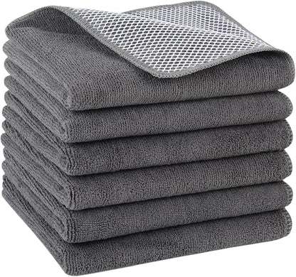 KinHwa Kitchen Washcloths for Dishes Absorbent Microfiber Dish Cloths Dish