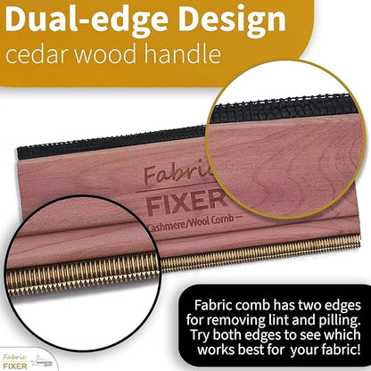 Cashmere and Multi-Fabric Sweater Comb Combo Manual Fabric Defuzzer Wool Lint