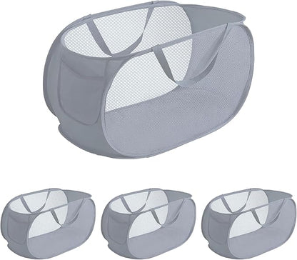 4 Pcs pop up laundry hamper Sturdy Large Capacity collapsible laundry basket
