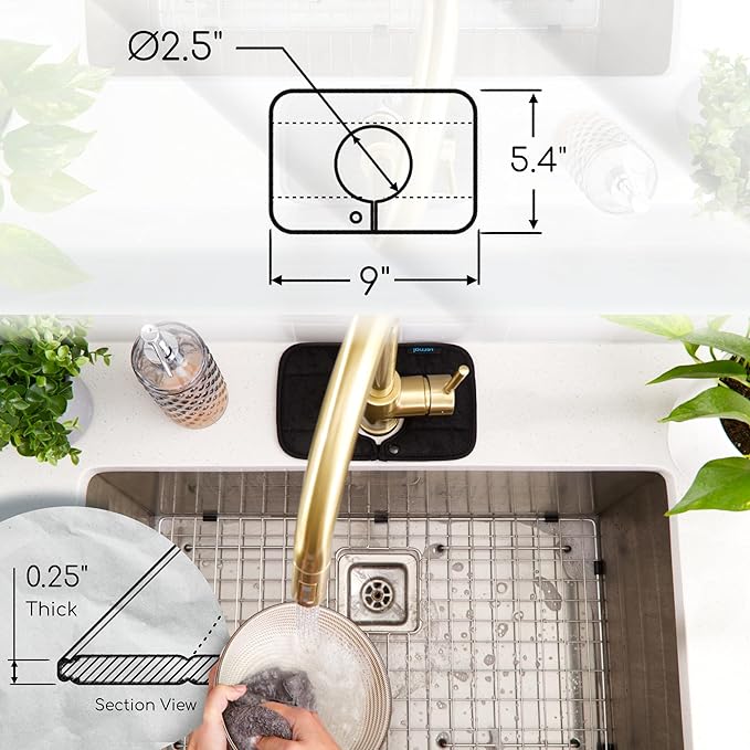 The Original Ternal Sinkmat Drip Catcher & Splash Guard, Faucet Mat