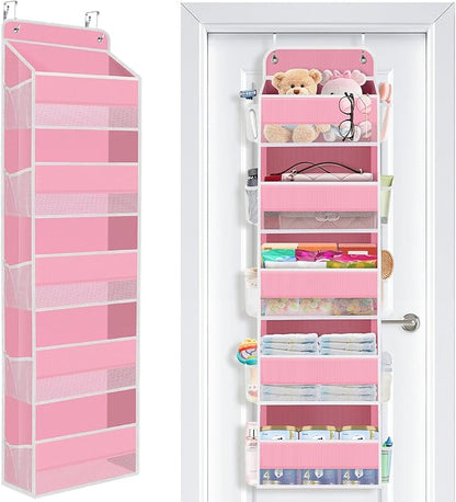 SpaceWhisper Over the Door Organizer, 5 Large Pocket Hanging Storage Organizer