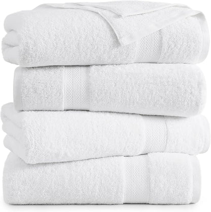 LANE LINEN Set of 4 Bath Towel