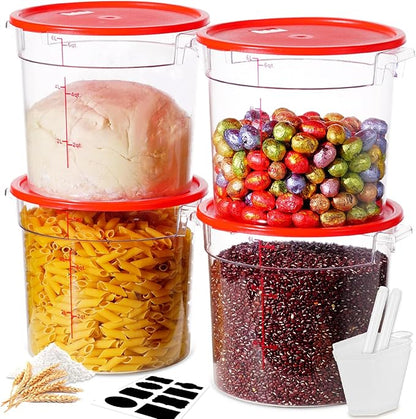 6QT NSF Round Food Storage Containers