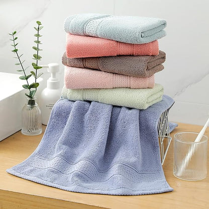 6 Pack Hand Towel Set, 16 by 25 inches, 100% Cotton Ultra Soft and Highly