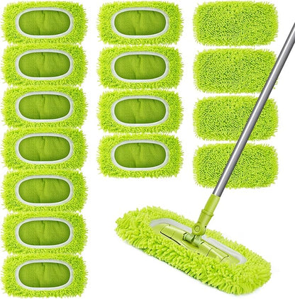 Reusable Dry Sweeping Cloths Microfiber Wet Mop Pads Compatible