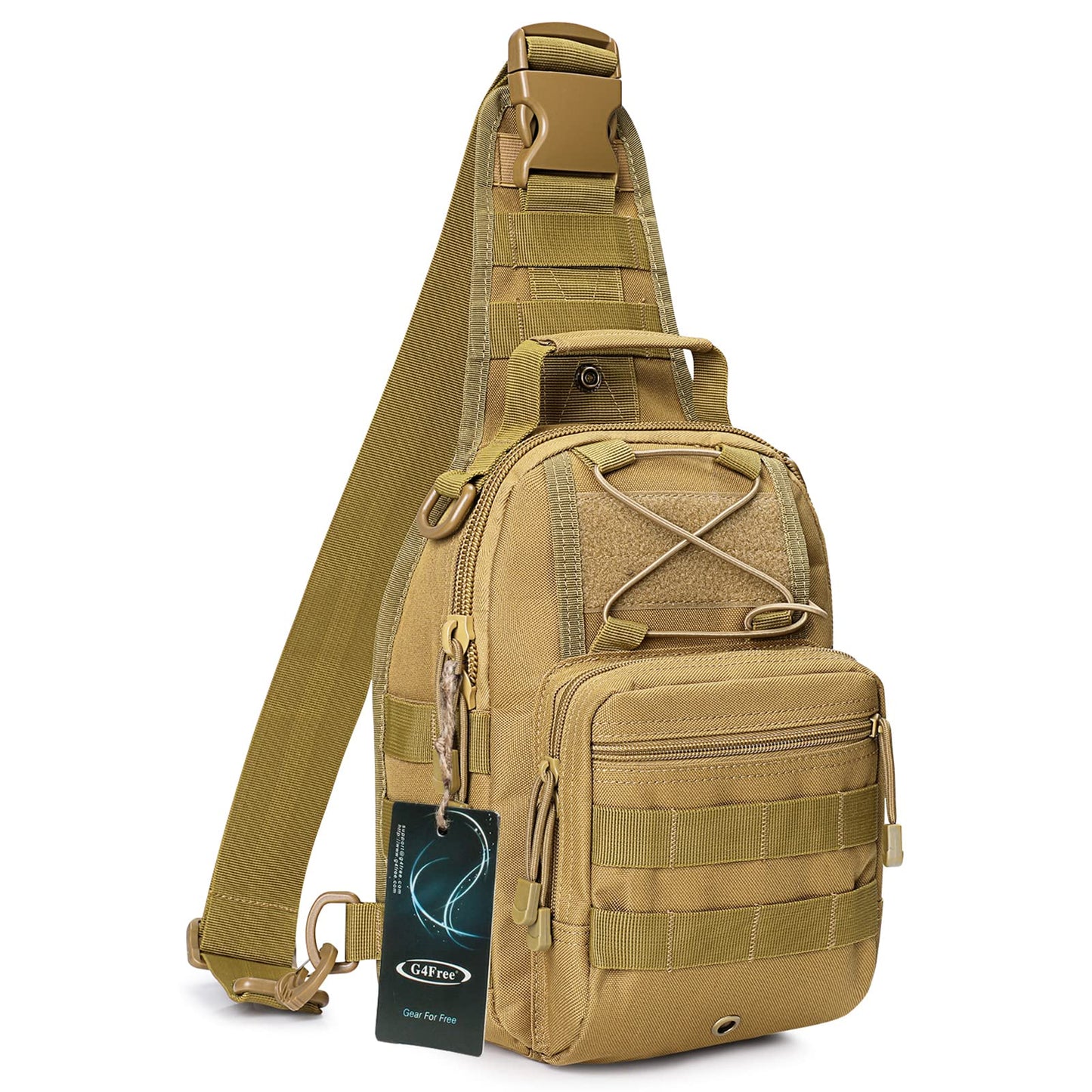 G4Free Outdoor Tactical Bag Backpack, Military Sport Bag Pack Sling Shoulder Backpack Tactical Bag for Every Day Carry