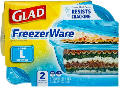 Glad GladWare Freezerware Food Storage Containers