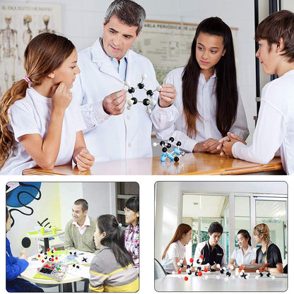 RELIANCER Molecular Model Kit,419PCS Organic Molecular Chemistry Set w/Atoms & Bonds,Molecular Structures Building Kit for Chemistry Learning,STEM Science Kits for Teachers,Students,Young Scientists