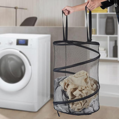Seiritex 2Pcs Mesh Popup Laundry Hamper 115L Extra Large Collapsible Laundry