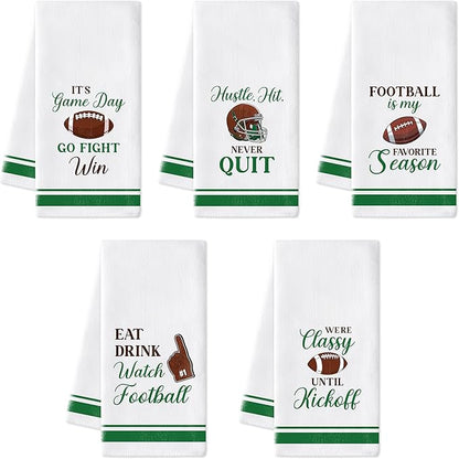 R HORSE Funny Football Kitchen Dish Towels