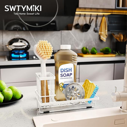 SWTYMIKI Sink Caddy Sponge Holder