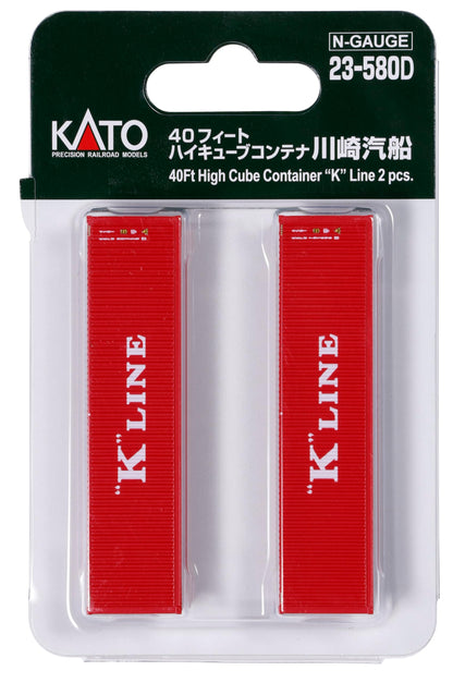 KATO 23-580D N Gauge 40ft High Cube Container Kawasaki Kisen Railway Model Supplies