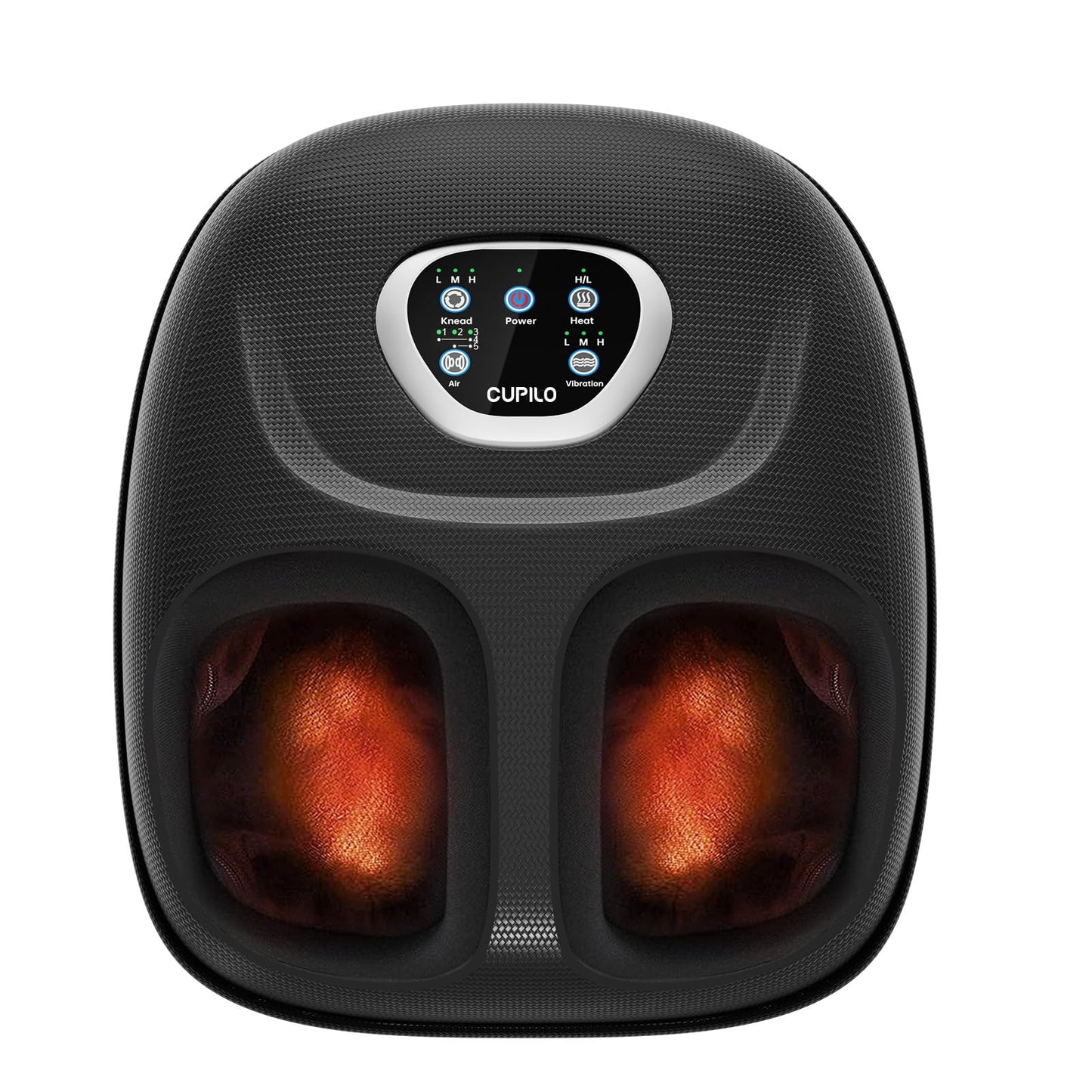 CuPiLo Foot Massager with Heat, FSA HSA Eligible Shiatsu Foot Massager Machine for Plantar Fasciitis, Vibration & Pressure for Neuropathy Pain, Gifts for Women Men, Fits Up to 12"