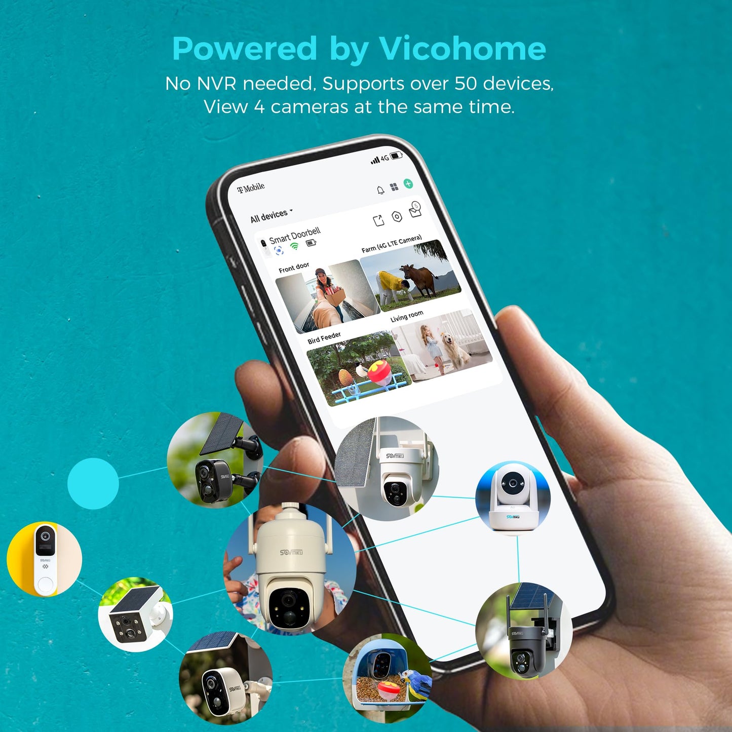 Vicohome DB3 2K Smart Video Doorbell with Chime, Home Security Battery Camera Wireless, Audible Alarm, Easy to Setup, Human Detection,Two Way Audio, 2.4GHz Wi-Fi, No SD Slot, 180 Days Exchange Policy