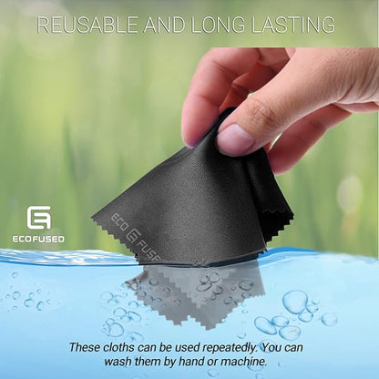 Eco-Fused Blue/Black Microfiber Cloth