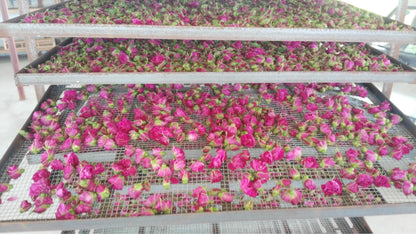 TooGet Fragrant Natural Red Rose Buds Rose Petals Organic Dried Flowers Wholesale, Culinary Food Grade - 8 OZ
