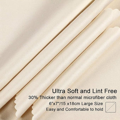 waka 10 Pack Upgraded Microfiber Cleaning Cloth, 6x7 Lint Free Cloth