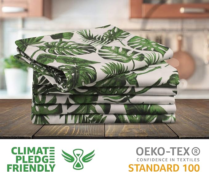 Urban Villa Tropical Print Kitchen Towels