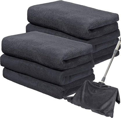 Newwiee 6 Pcs Extra Large Microfiber Cleaning Cloth 30" x 20" Washable Reusable