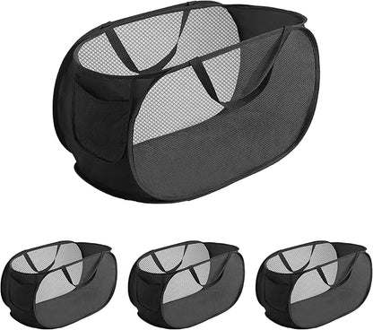 4 Pcs pop up laundry hamper Sturdy Large Capacity collapsible laundry basket